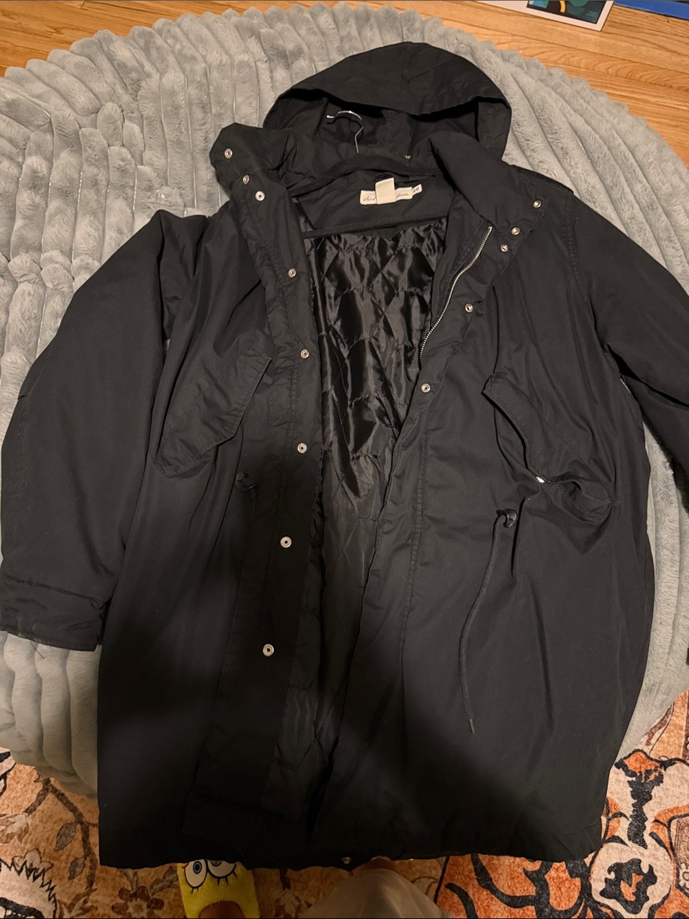 H&M Black Quilted L.O.G.G. Jacket